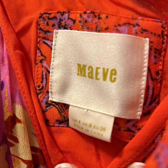 Anthropologie Maeve Midi Dress - size 4 - Picture 3 of 5